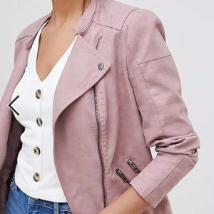Only Ash Rose Faux Leather Jacket NWOT - 2
